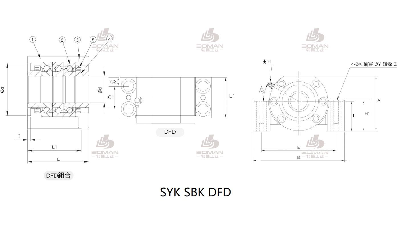 SYK FF10 syk丝杆固定端和支撑端